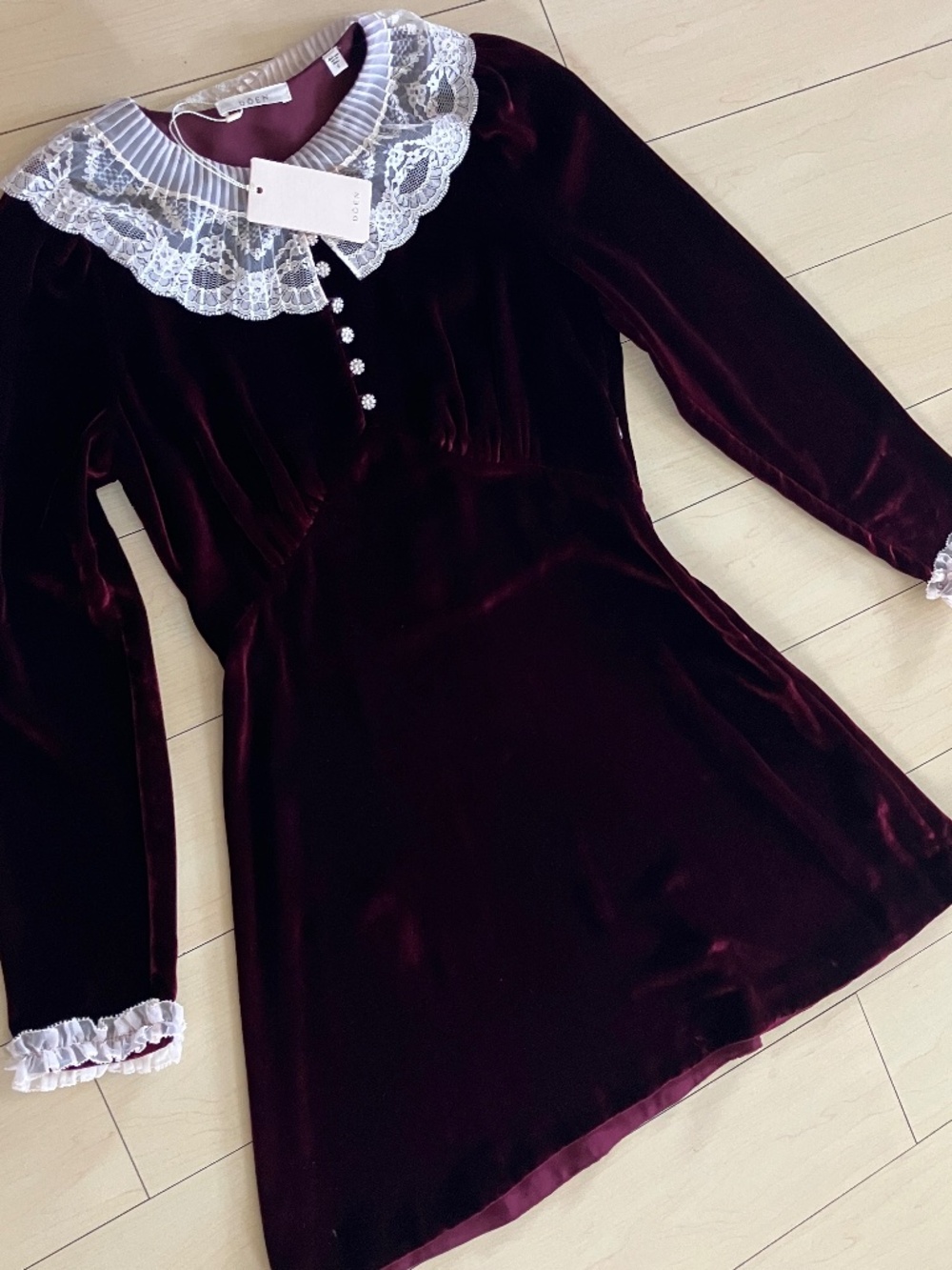DÔEN LISBETH DRESS -- VINO ROSSO - Picture 5 of 6